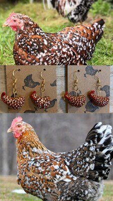 Polymer Clay Chicken Earrings - image4